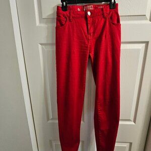 CELEBRITY PINK JEANS. Red (Tango Red). Low rise. Skinny Jeans. Size: 15.